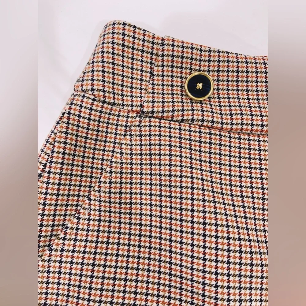 NWT Tory Burch Plaid Mini Skirt